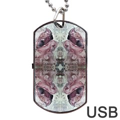 Pebbles Repeats Iv Dog Tag Usb Flash (one Side) by kaleidomarblingart