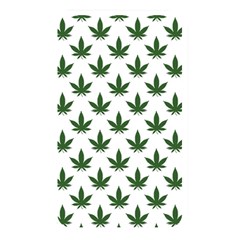 Weed At White, Ganja Leafs Pattern, 420 Hemp Regular Theme Memory Card Reader (rectangular) by Casemiro