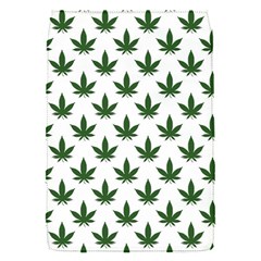 Weed At White, Ganja Leafs Pattern, 420 Hemp Regular Theme Removable Flap Cover (s) by Casemiro