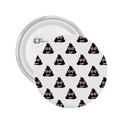 Happy Poo Pattern, Funny Emoji, Emoticon Theme, Vector 2 25  Buttons by Casemiro