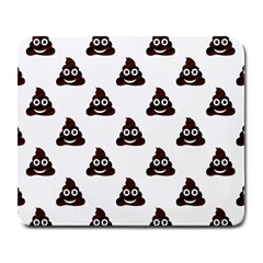 Happy Poo Pattern, Funny Emoji, Emoticon Theme, Vector Large Mousepads by Casemiro