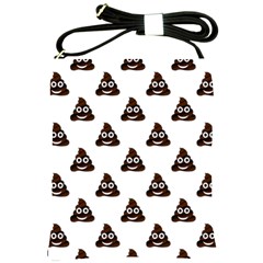 Happy Poo Pattern, Funny Emoji, Emoticon Theme, Vector Shoulder Sling Bag by Casemiro