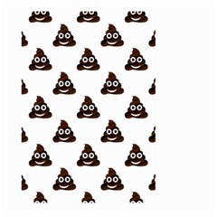 Happy Poo Pattern, Funny Emoji, Emoticon Theme, Vector Large Garden Flag (two Sides) by Casemiro