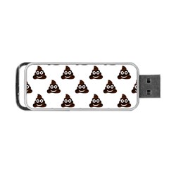 Happy Poo Pattern, Funny Emoji, Emoticon Theme, Vector Portable Usb Flash (one Side) by Casemiro