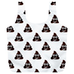 Happy Poo Pattern, Funny Emoji, Emoticon Theme, Vector Full Print Recycle Bag (xl) by Casemiro