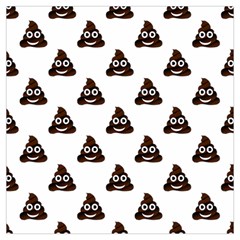 Happy Poo Pattern, Funny Emoji, Emoticon Theme, Vector Long Sheer Chiffon Scarf  by Casemiro