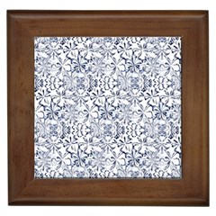 Pretty Porcelain Framed Tile by MRNStudios