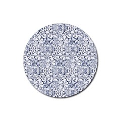 Pretty Porcelain Rubber Round Coaster (4 Pack)  by MRNStudios