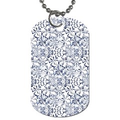 Pretty Porcelain Dog Tag (one Side) by MRNStudios