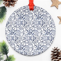 Pretty Porcelain Round Ornament (two Sides) by MRNStudios