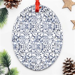 Pretty Porcelain Ornament (oval Filigree) by MRNStudios