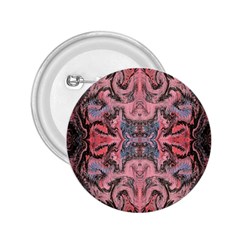 Pink Arabesque Iv 2 25  Buttons by kaleidomarblingart