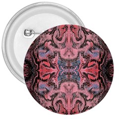 Pink Arabesque Iv 3  Buttons by kaleidomarblingart