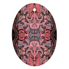 Pink Arabesque Iv Ornament (oval)