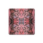 Pink arabesque IV Square Magnet Front