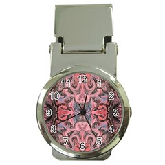 Pink Arabesque Iv Money Clip Watches by kaleidomarblingart