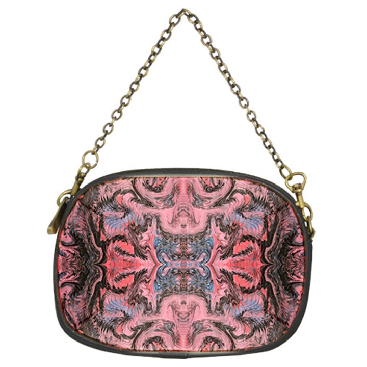 Pink arabesque IV Chain Purse (Two Sides)