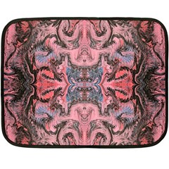 Pink Arabesque Iv Fleece Blanket (mini) by kaleidomarblingart