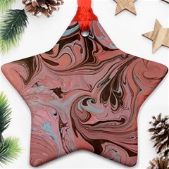 Pink swirls Ornament (Star)