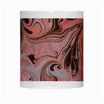 Pink swirls White Mugs Center