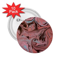 Pink swirls 2.25  Buttons (10 pack) 