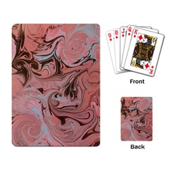 Pink Swirls Playing Cards Single Design (rectangle) by kaleidomarblingart