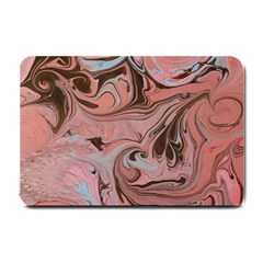 Pink swirls Small Doormat 