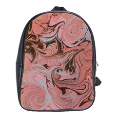 Pink swirls School Bag (Large)