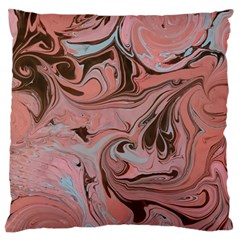 Pink swirls Large Cushion Case (Two Sides)