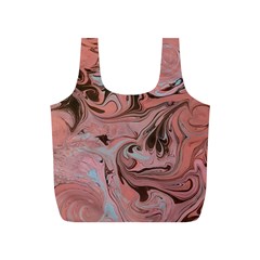 Pink swirls Full Print Recycle Bag (S)