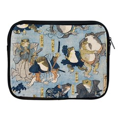 Famous Heroes Of The Kabuki Stage Played By Frogs  Apple Ipad 2/3/4 Zipper Cases by Sobalvarro