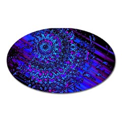 Uv Mandala Oval Magnet by MRNStudios