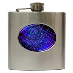 Uv Mandala Hip Flask (6 Oz) by MRNStudios