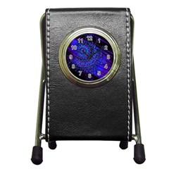 Uv Mandala Pen Holder Desk Clock by MRNStudios