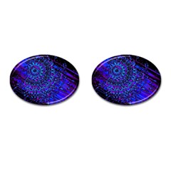 Uv Mandala Cufflinks (oval) by MRNStudios