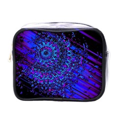 Uv Mandala Mini Toiletries Bag (one Side) by MRNStudios