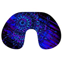 Uv Mandala Travel Neck Pillow by MRNStudios