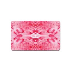 Pink Marbling Ornate Magnet (name Card) by kaleidomarblingart