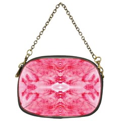 Pink Marbling Ornate Chain Purse (two Sides) by kaleidomarblingart