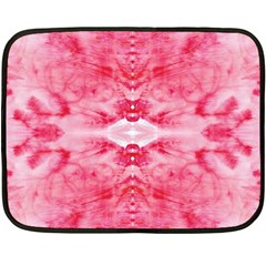 Pink Marbling Ornate Double Sided Fleece Blanket (mini)  by kaleidomarblingart