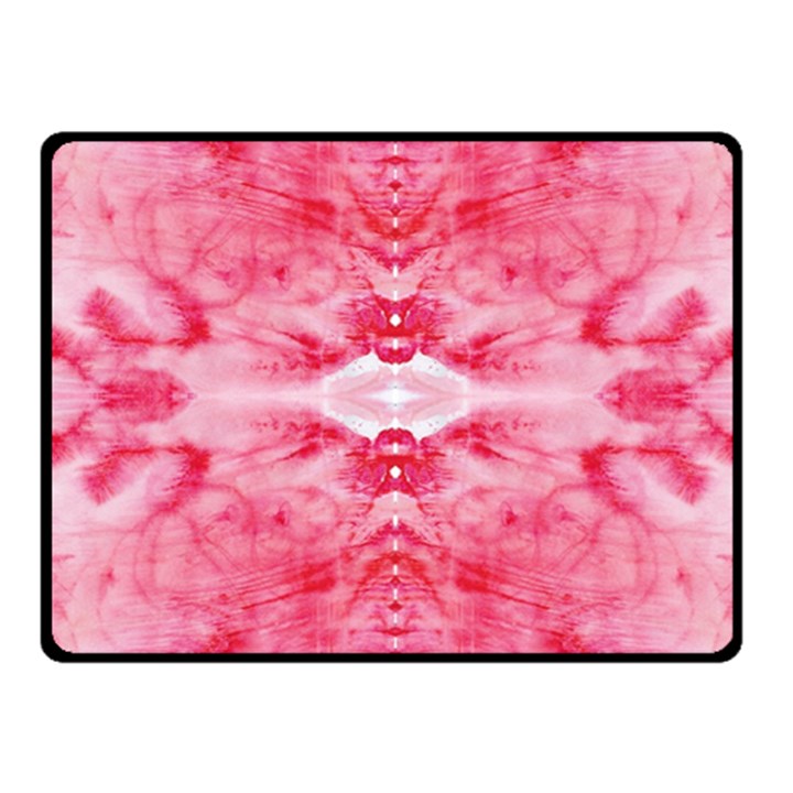 Pink Marbling Ornate Fleece Blanket (Small)