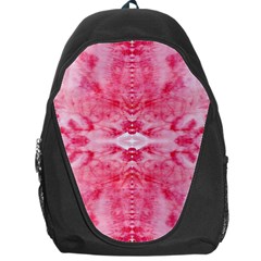 Pink Marbling Ornate Backpack Bag by kaleidomarblingart