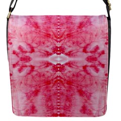 Pink Marbling Ornate Flap Closure Messenger Bag (s) by kaleidomarblingart