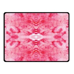 Pink Marbling Ornate Double Sided Fleece Blanket (small)  by kaleidomarblingart