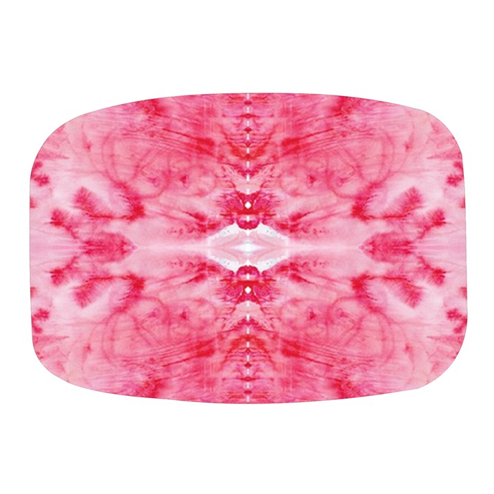 Pink Marbling Ornate Mini Square Pill Box