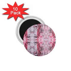 Pink On Grey I Repeats 1 75  Magnets (10 Pack)  by kaleidomarblingart