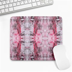 Pink On Grey I Repeats Large Mousepads by kaleidomarblingart