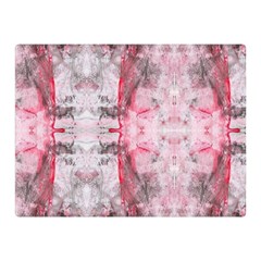 Pink On Grey I Repeats Double Sided Flano Blanket (mini)  by kaleidomarblingart