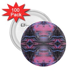 Grey Pink Module  2 25  Buttons (100 Pack)  by kaleidomarblingart