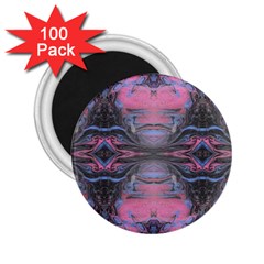 Grey Pink Module  2 25  Magnets (100 Pack)  by kaleidomarblingart